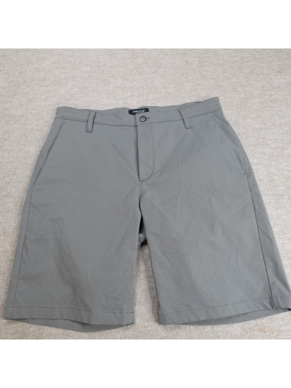 Proof Mens Shorts 34 Gray Solid 9" Nomad